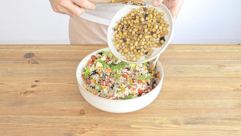 vegan italian rice salad from the plant-based school in Phoenix, AZ vegan italian rice salad from the plant-based school in Phoenix, AZ