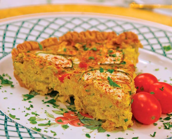 amazing vegan cheese tart recipe with zucchini