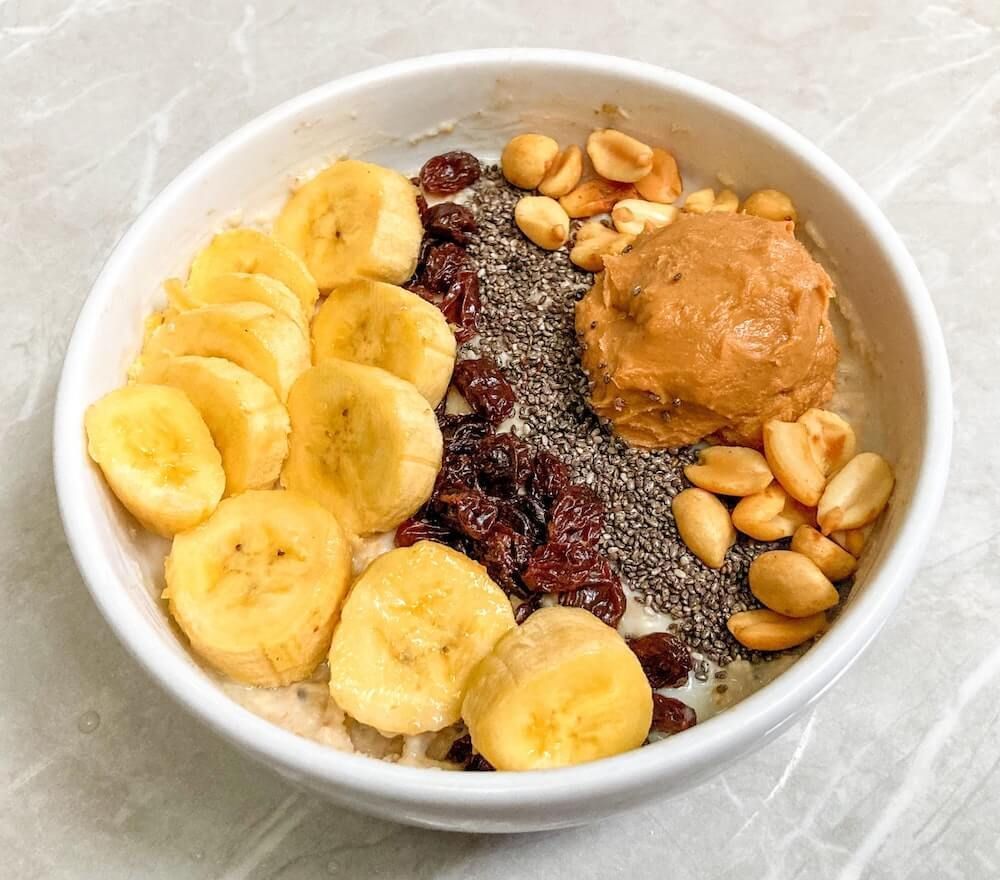 banana peanut butter smoothie bowl recipe