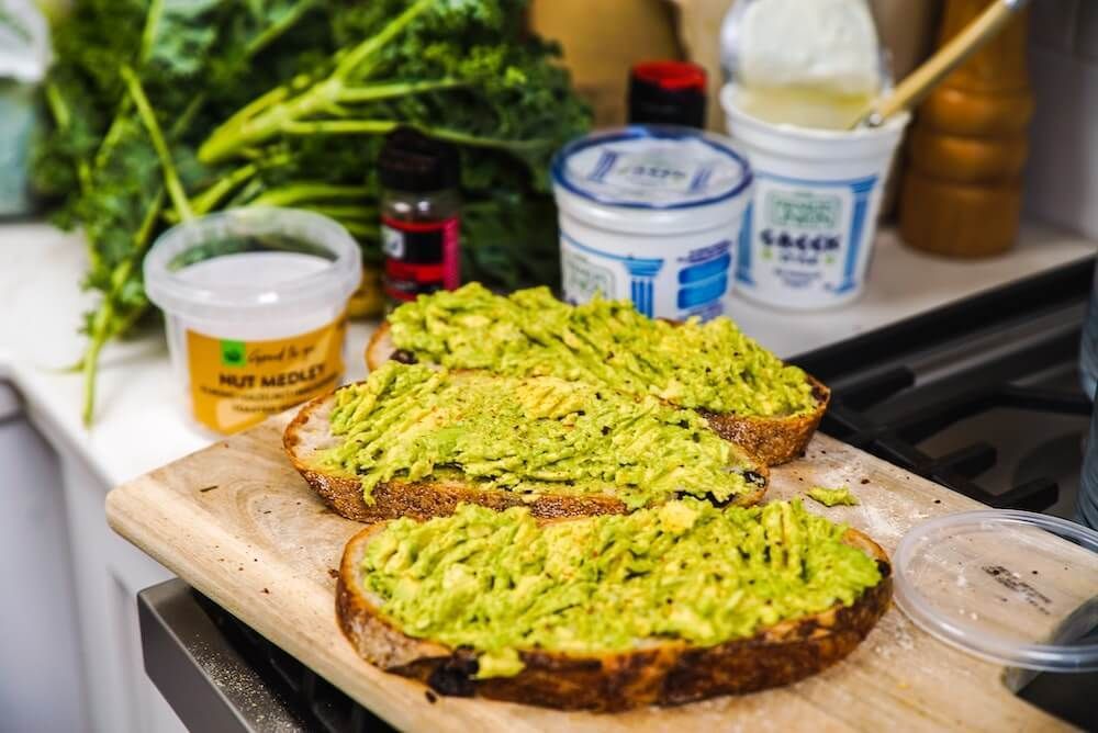 basic avocado toast