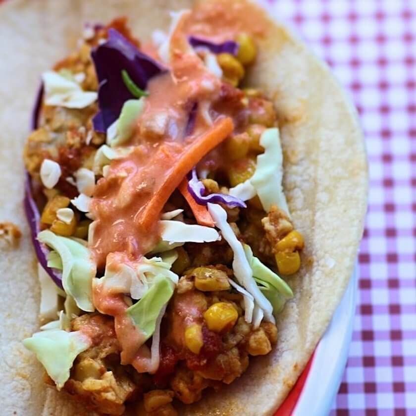 quick & easy vegan tempeh tacos