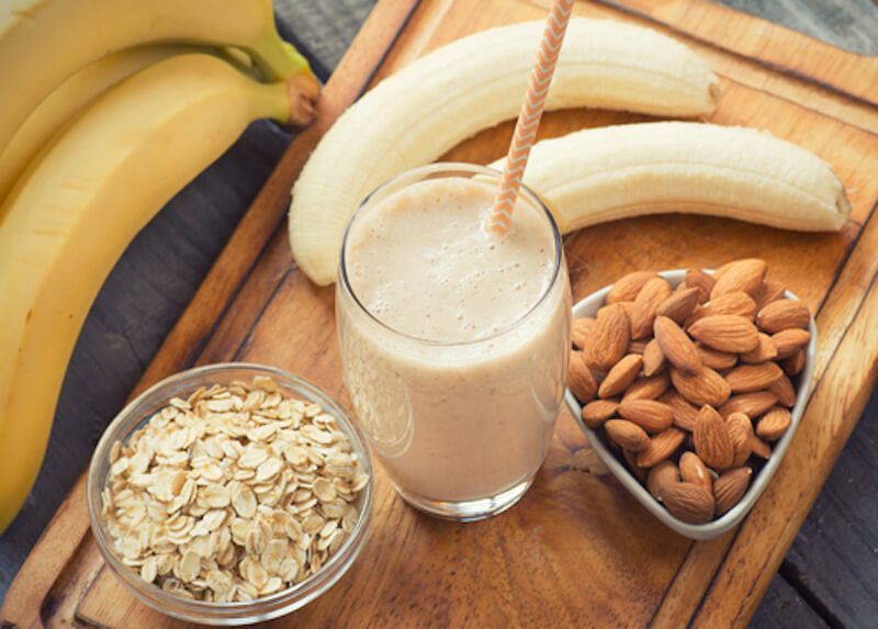 ‘oat of time’ banana oat smoothie