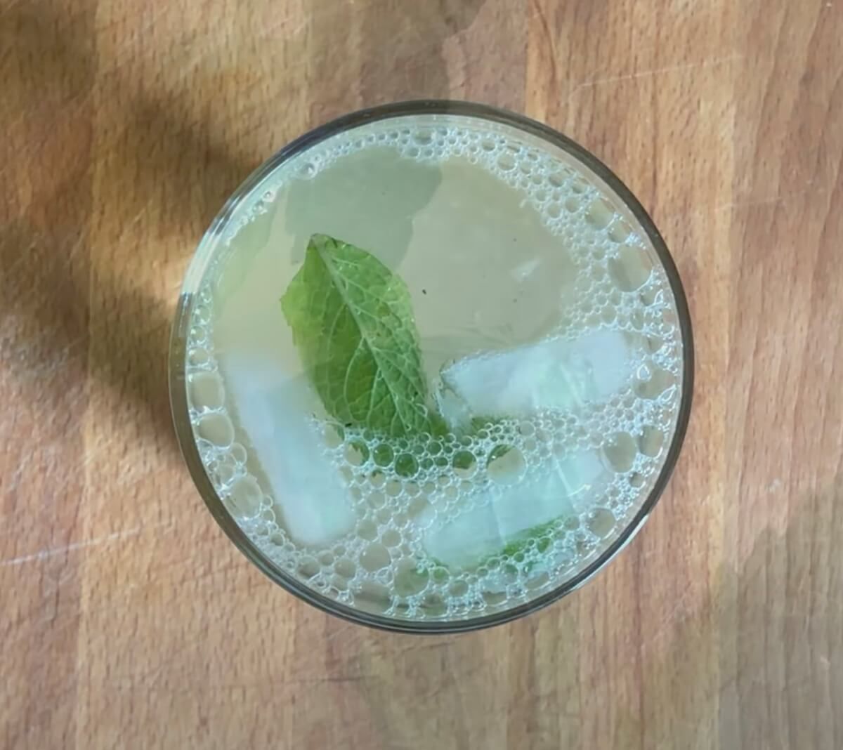 summer drink for vegan kids: lychee lemon and mint sorbet