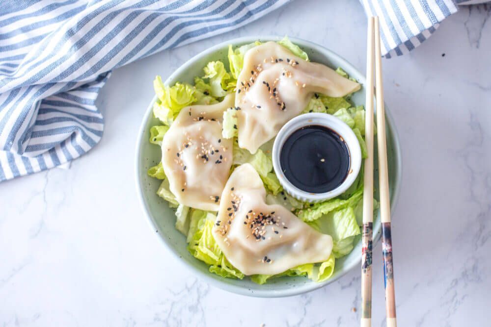 vegan instant pot steamed dumplings