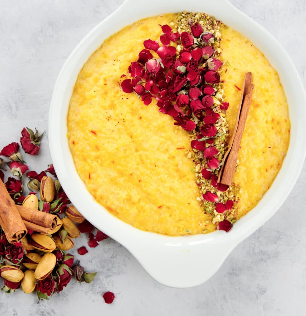 vegan saffron rice pudding — sholehe zard in Tulsa, OK vegan saffron rice pudding — sholehe zard in Tulsa, OK
